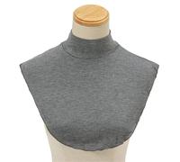NIRNHYRUR Collar 5 uds. for Mujer, Medio Cuello Modal, Cuello Desmontable, Dickey Simple(Dark Grey)