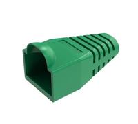NIRNHYRUR Funda Protectora Protectores de Conector Cable RJ 45, 300 Unidades, Funda Alivio tensión Cat6, Tapa Modular for RJ45 6,5 mm(Green)