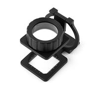 NIRNHYRUR Lupa de joyería Lupa de joyería, Soporte Plegable 15X, Lente Lupa, Escala Medida, Mini Lectura Bolsillo Tres