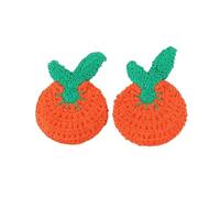 NIRNHYRUR Parches de Bordado 30 Apliques de Ganchillo Hechos a Mano Cereza 6,5 x 4, cm, Parches Frutas, pequeños Bordados for Planchar en la Ropa(Tomato)