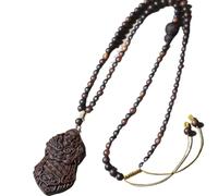 NIRNHYRUR Pulsera Colgante de Coche Dulce Miel Grado hundimiento 7 mm Madera agar Blanca Vietnam Nha Trang(Beads 6mm)