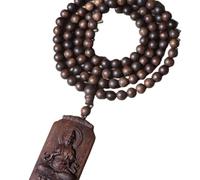 NIRNHYRUR Pulsera Colgante de Coche Dulce Miel Grado hundimiento 8 mm Madera agar Blanca Vietnam Nha Trang(8mm Beads)