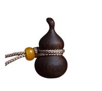 NIRNHYRUR Pulsera Colgante de Mano Madera agar Blanco Nha Trang vietnamita, Colgante Coche con Forma Calabaza pequeña, Cadena y Collar