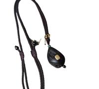 NIRNHYRUR Pulsera Colgante vietnamita de Forma Natural Madera agar Nha Trang con Cinco inscripciones Sutra Collar Grado Fregadero