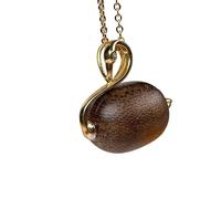 NIRNHYRUR Pulsera Collar de Cuentas azufaifo en Forma Cisne Madera agar Blanca Nha Trang Vietnam, Colgante Cuenta única Primera Calidad, Grado Fregadero