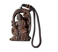 NIRNHYRUR Pulsera Daraqan Agarwood Buda Amuleto Collar Tallado Colgante de Agua Guanyin Mano Diseño Calado
