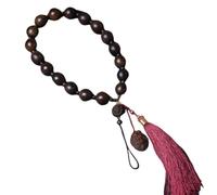 NIRNHYRUR Pulsera Hainan Yingge Rosario Colgante de Mano Madera agar Verde for Coche, 18 mm x Cuentas