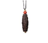 NIRNHYRUR Pulsera Nudos de Resina Madera agar Blanca Vietnam Nha Trang con Hilos Suaves [Cuenta Nueve Ojos] Amuleto sin Preocupaciones Colgante for Coche