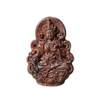 NIRNHYRUR Pulsera Vietnam Nha Trang Blanco Agarwood hundimiento Grado Ocho guardián Vida Buda Colgante Coche