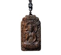 NIRNHYRUR Pulsera Vietnam Nha Trang Blanco Agarwood hundimiento Grado Ocho guardián Vida Buda Colgante Coche
