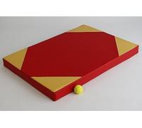 NIROSPORT colchoneta deportiva 100 x 70 x 8 cm Rojo/Amarillo