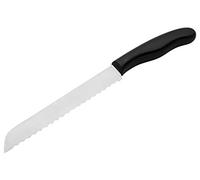 Nirosta 43812 Cuchillo de Pan Fit 30 cm de Acero Inoxidable, Negro