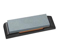 NIROSTA Piedra Afilar Cuchillos, Afilador de Cuchillos Manual en Piedra (Color: Gris, Naranja y Negro), 19x6x3 cm,1 ud.