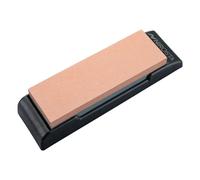 Nirosta Afilador de cuchillos manual en piedra – 19x6x3 cm – Gris/Naranja/Negro – 1 ud.