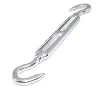 Nirosta - Tensores M10 forma B ganchos 2 unidades acero inoxidable EN 1.4401 tornillo tensor A4 Nirosta