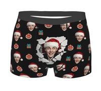 Nirusetty Boxers personalizados para hombre, novio, marido, con cara, divertidos calzoncillos tipo bóxer para el día de San Valentín, regalos divertidos, Sorpresa de Navidad, XL