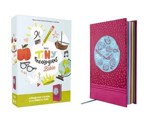 NIrV, Tiny Theologians Bible, Leathersoft over Board, Pink, Comfort Print: A Beginner’s Guide to the Bible - for Kids