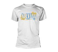 NIRVANA - ALL APOLOGIES WHITE T-Shirt, Front & Back Print Small