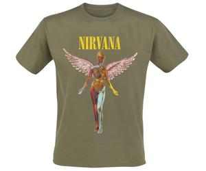 Nirvana Angel Hombre Camiseta Verde L 100% algodón Regular