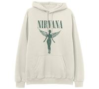 Nirvana Angel Hombre Sudadera con Capucha Beige 80% algodón, 20% poliéster Regular