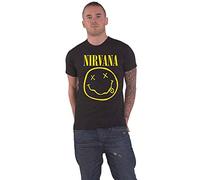 Nirvana - Camiseta Flower Sniffin para Adultos Unisex (3XL) (Negro)