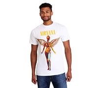 Nirvana Camiseta para Mujer in Utero Aberdeen, Blanco, L