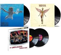 Nirvana Essential Album Collection 1991-1994: Nevermind + In Utero + MTV Unplugged In New York, paquete de 3
