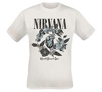 Nirvana Camiseta de manga corta Heart Shape Box Unisex Blanco S