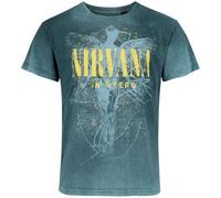 Nirvana In Utero Dye Hombre Camiseta Turquesa L 100% algodón Regular