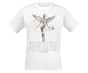 Nirvana In Utero Hombre Camiseta Blanco 100% algodón Regular
