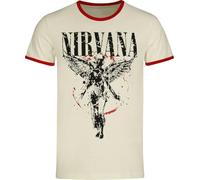 Nirvana In Utero Unisex Camisetas Ringer Blanco Roto XL 100% algodón Regular