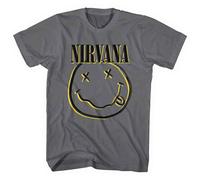 Nirvana Inverse Smile Grey con licencia Camiseta hombre