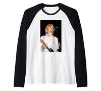 Nirvana Kurt Cobain en la Lectura de Incesticide Era Sliver 1992 Camiseta Manga Raglan