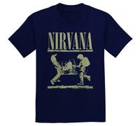 Nirvana Kurt Cobain Stage Performance con licencia Camiseta hombre