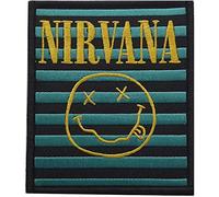 Nirvana - NIRVANA - Logo & Smiley Stripes [PATCH] Black