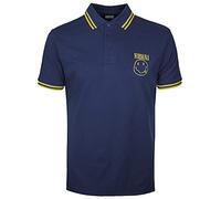 Nirvana Polo Shirt: Smiley - Medium - Blue - Unisex