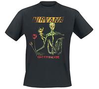 Nirvana Reformant Incesticide Hombre Camiseta Negro M 100% algodón Regular