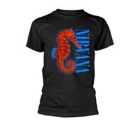 NIRVANA - SEAHORSE BLACK T-Shirt Small