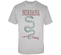 Nirvana Serve The Sirants Serpent - Camiseta de manga corta, color blanco - blanco - Medium