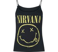 Nirvana Smiley Mujer Top Negro 95% Viscosa, 5% elastán Regular