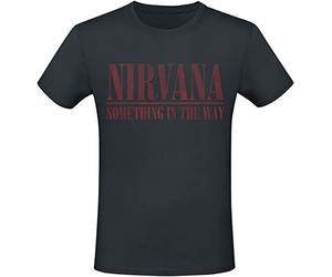 Nirvana Something In The Way Hombre Camiseta Negro 100% algodón Regular