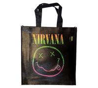 Nirvana Sorbet Ray Grunge Face Eco Tote Bag Talla Única, Negro -, Talla única