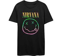 Nirvana Sorbet Ray Hombre Camiseta Negro XL 100% algodón Regular