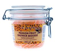 NIRVANA SPA_Jabon Exfoliante con Aloe Vera. Mousse para Ducha. Exfoiación e Hidratación en un Solo Paso. Cosmética SPA para Hombres y Mueres.200 ml (Cherry)