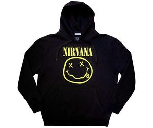 Nirvana Yellow Happy Face Black L Sudadera