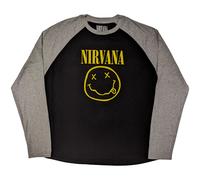 Nirvana Yellow Happy Face con licencia Camiseta hombre