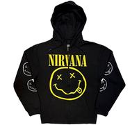 Nirvana Yellow Happy Face con licencia Sudaderas Capucha