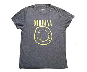 Nirvana Yellow Happy Face oficial Camiseta para hombre