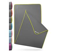 NirvanaShape Toalla de Yoga Antideslizante | Toalla de Hot Yoga con Botones Antideslizantes | Toalla de Yoga higiénica de Microfibra [ 185 x 63 cm ]