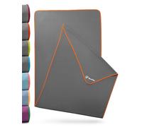 NirvanaShape Toalla de Yoga Antideslizante | Toalla de Hot Yoga con Botones Antideslizantes | Toalla de Yoga higiénica de Microfibra [ 185 x 63 cm ]